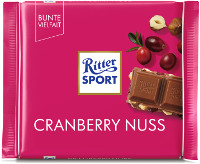 Ritter Sport Cranberry Nuss 100 g Tafel